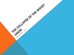 The Collapse of the Soviet Union (class PDF)