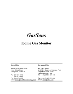 A14 A11-35 Iodine Gas - Analytical Technology, Inc.