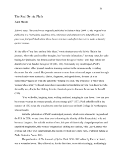 The Real Sylvia Plath