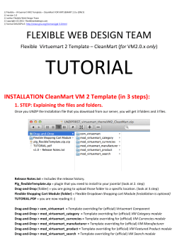 Installation Manual (TUTORIAL)