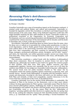 The Peloponnesian War, the Spanish Requirement and