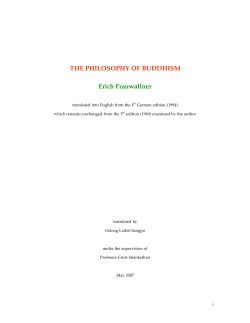 Frauwallner Excerpts on MMK from Philosophy of Buddhism
