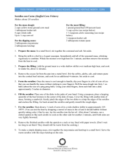 food fridays &ndash; September 25, chef angie rosado, hispanic heritage