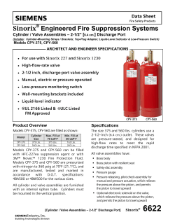 Sinorix &reg; Engineered Fire Suppression Systems