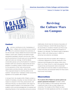 Reviving the Culture Wars on Campus