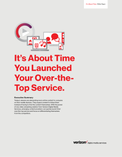 It`s About Time You Launched Your Over-the