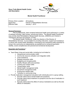 Maine Judicial Branch - Sioux Trails Mental Health Center