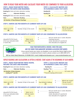 how to read your meter and calculate your