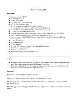 Seth`s Pumpkin Chili! Ingredients: &bull; 1 pound lean ground beef &bull; &frac12;