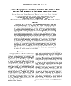 Corrensite: A single phase or a mixed