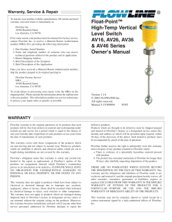 Manual - Flowline