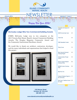 NEWSLETTER - Island Community Mental Health