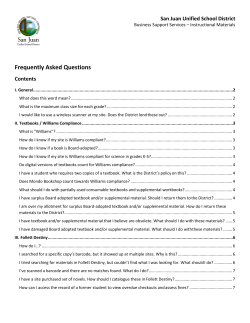 Frequently Asked Questions - San Juan Unified School District