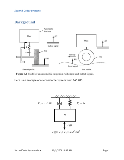 Second Order Systems