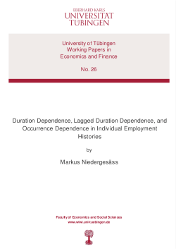 Duration Dependence, Lagged Duration Dependence, and