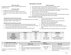 percussion of the chest