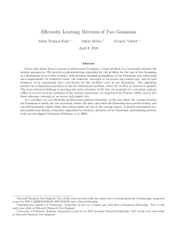 Efficiently Learning Mixtures of Two Gaussians