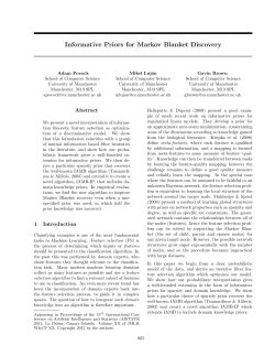 Informative Priors for Markov Blanket Discovery