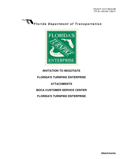 invitation to negotiate florida`s turnpike