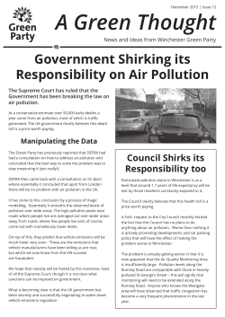 A Green Thought - Winchester Green Party