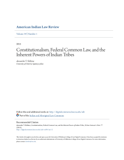 Constitutionalism, Federal Common Law, and the Inherent Powers