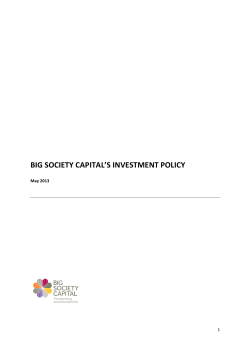 BSC Investment Policy