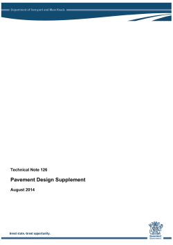TN126 Pavement Design Supplement