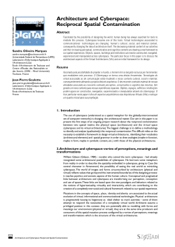 Architecture and Cyberspace: Reciprocal Spatial
