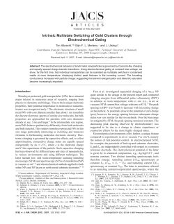 Intrinsic Multistate Switching of Gold Clusters through