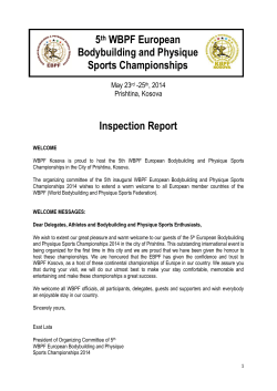 5th WBPF European Bodybuilding and Physique Sports