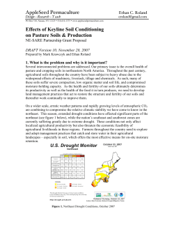 AppleSeed Permaculture Effects of Keyline Soil