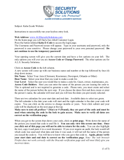 Kaba Ecode Website - A.L.S. Security Solutions