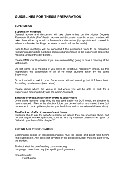 Guidelines for thesis preparation File