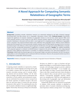 Print this article - Indian Journal of Science and Technology