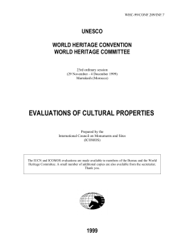 evaluations of cultural properties