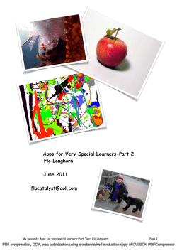 Apps for Very Special Learners-Part 2 Flo Longhorn June 2011