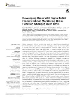 Developing Brain Vital Signs: Initial Framework for Monitoring Brain