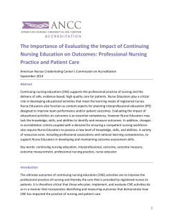 The Importance of Evaluating the Impact of Continuing