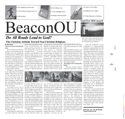 Do All Roads Lead to God? - The University of Oklahoma