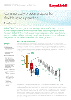 Commercially proven process for flexible resid