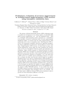 Preliminary evaluation of accuracy improvement in Arduino