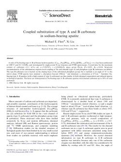 Coupled substitution of type A and B carbonate in sodium