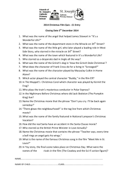 Christmas Film Quiz