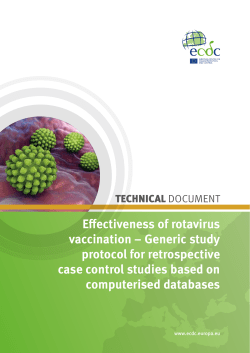 Effectiveness of rotavirus vaccination &ndash; Generic - ECDC