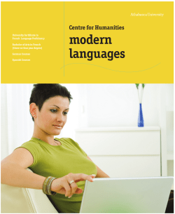 modern languages - French