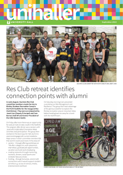 Res Club retreat identifies connection points with alumni