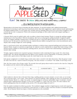 It`s a Spelling Surprise! for primary grades