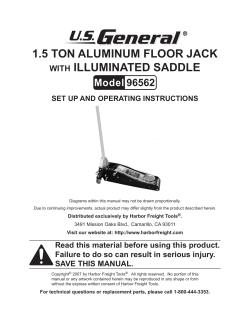 1.5 ton aluminum floor jack with illuminated saddle