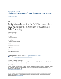 Milky Way red dwarfs in the BoRG survey : galactic scale