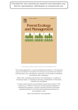 Author`s personal copy - Department of Forest Ecosystems and Society